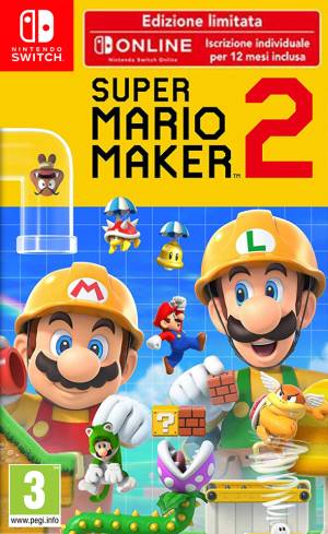 Switch Super Mario Maker 2 + Nintendo Switch Online (12 Mesi) foto 2