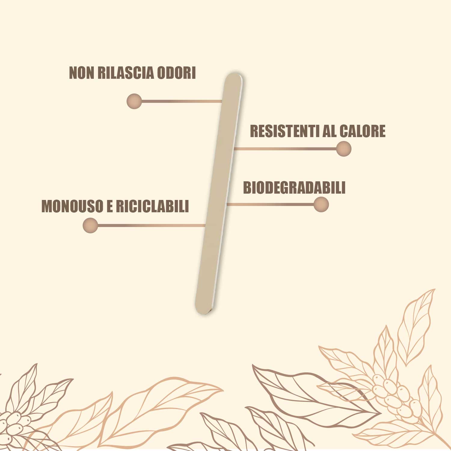 1000 Palette caffè monouso confezionate singolarmente, palettine in legno  biodegradabili, compostabili e resistenti al calore, per Girare Zucchero  Bevande e Caffe nei Bicchierini (1000 IMBUSTATE) : : Casa e cucina