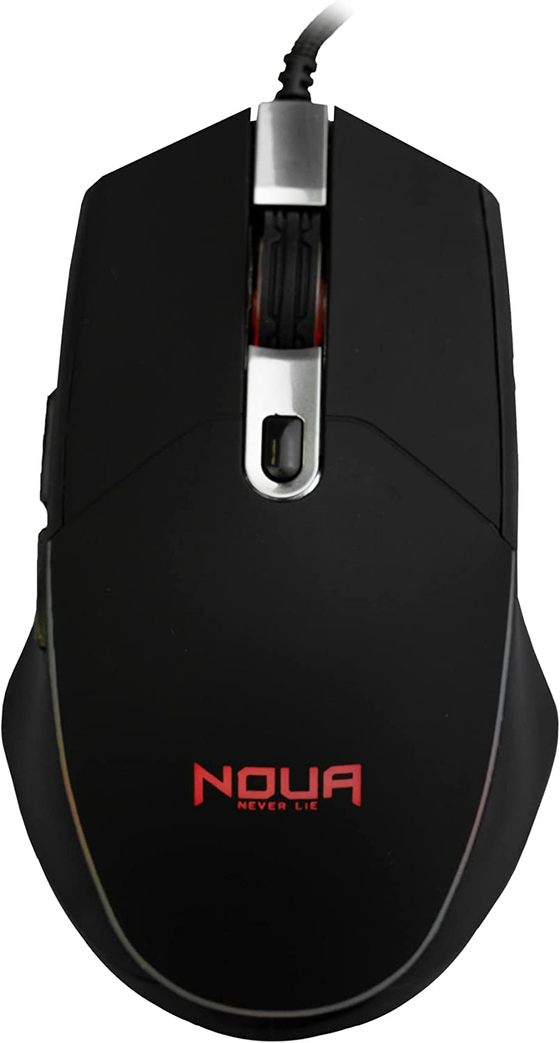 Mouse usb gaming Noua neon illuminazione led a 4 colori  foto 2