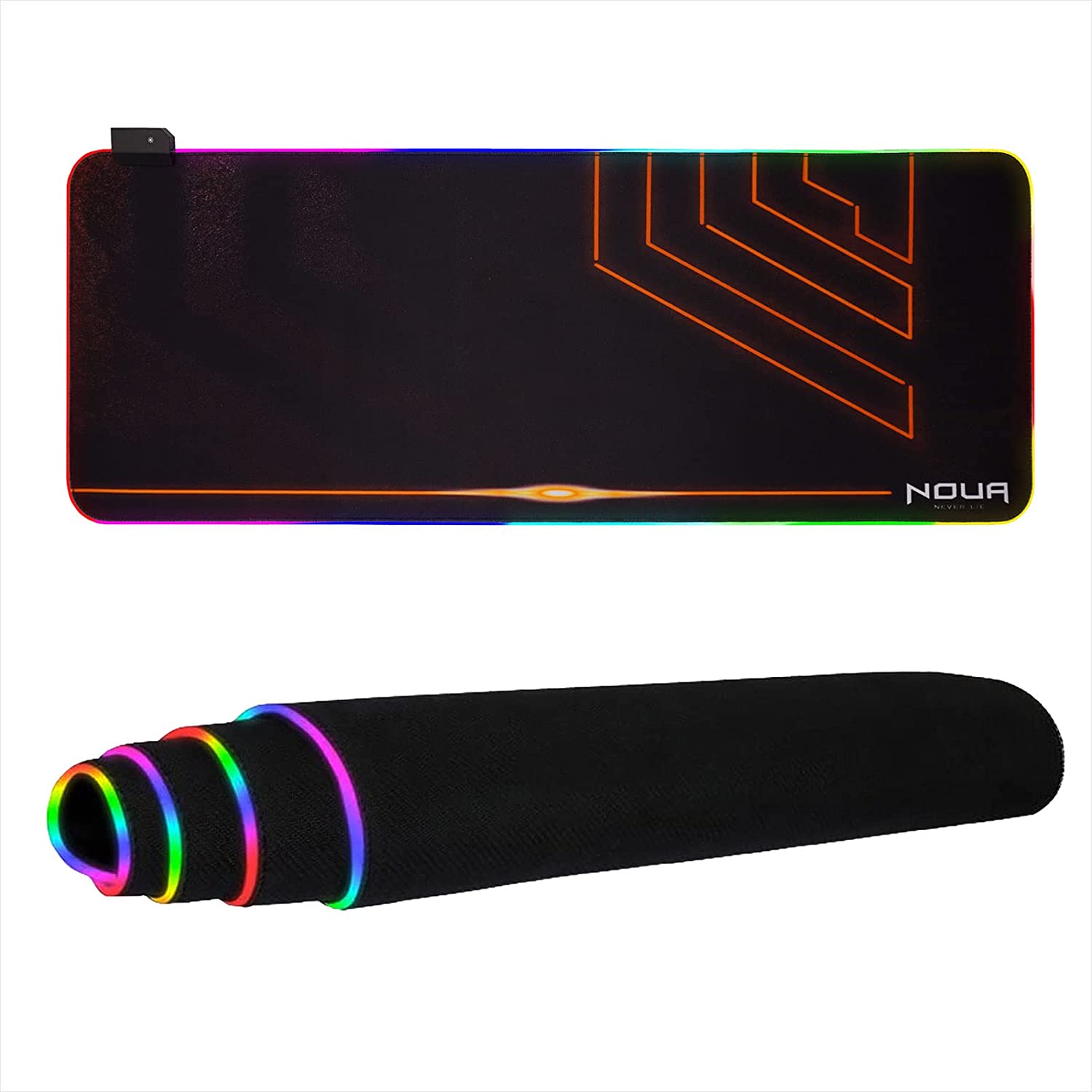 Noua Dusk Tappetino Mouse Gaming RGBGrande Mouse Pad 14 Effetti Luce XXL 800x300 foto 5