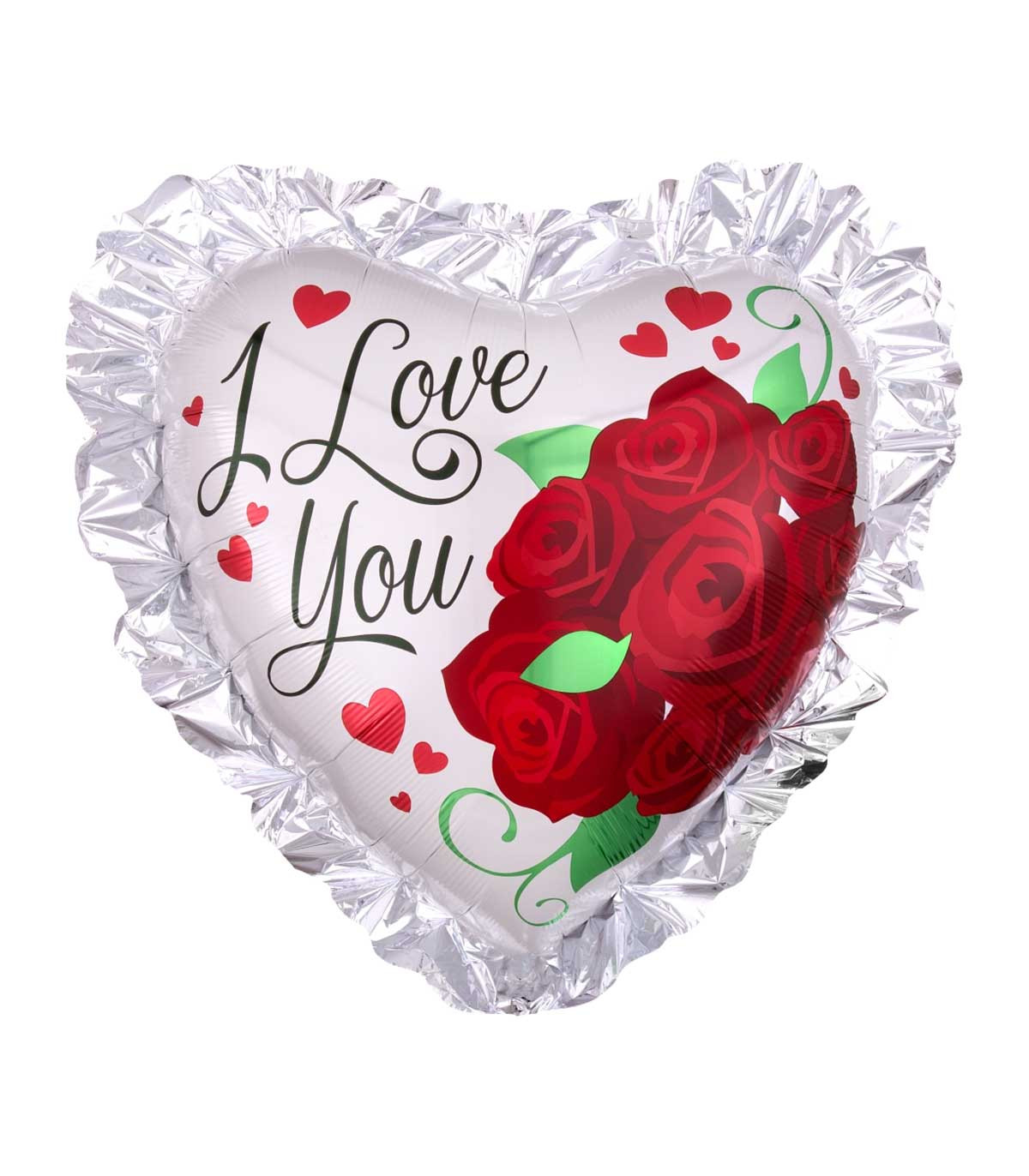 Palloncino a cuore I LOVE YOU supershape28'' in mylar foto 2