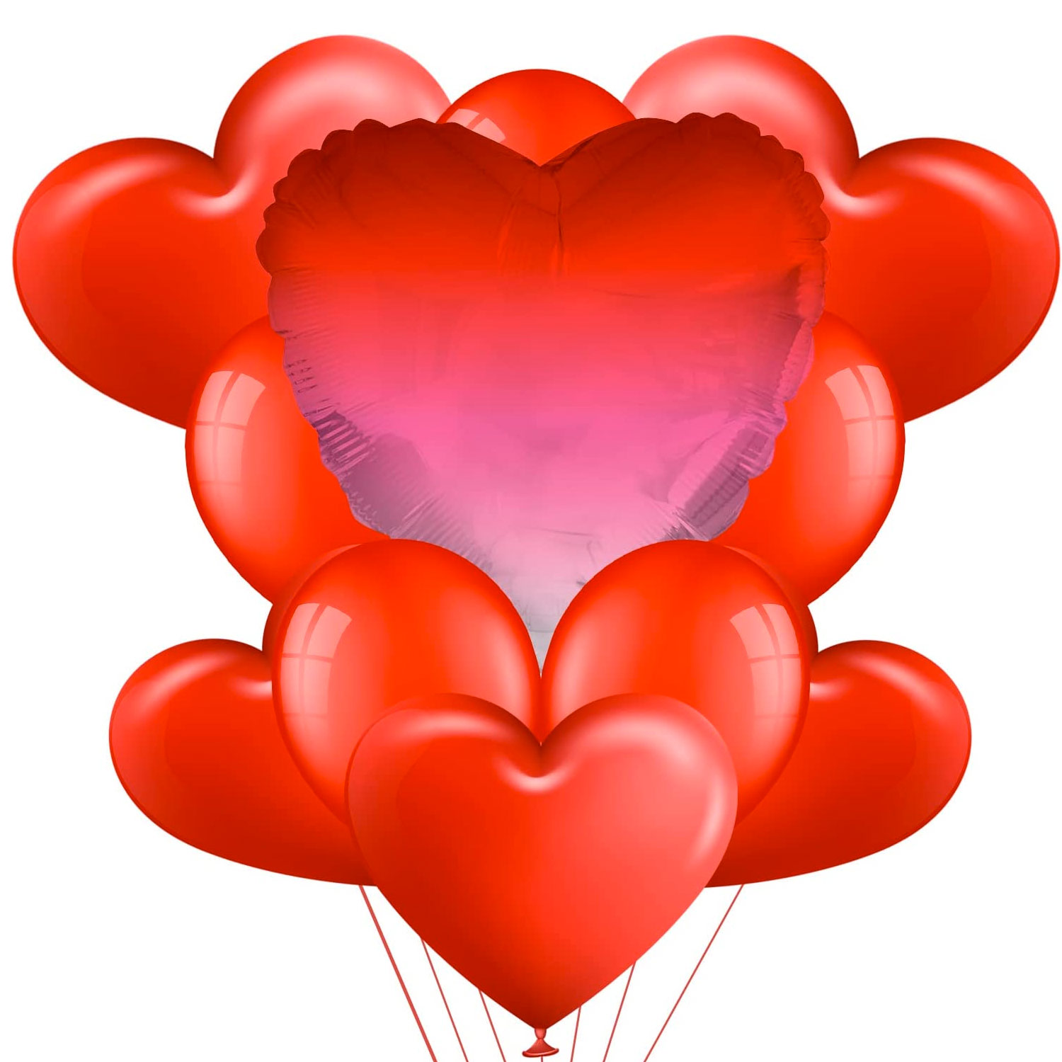 Kit bouquet di palloncini con cuore XXL Cuore Gradiente Decorazione  Romantica - Nonsoloinformatica