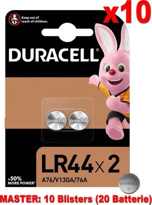 Duracell Specialistiche Batterie Bottone LR44 76A/A76/V13GA 20pz foto 2