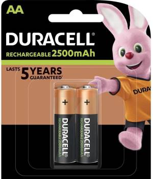 Duracell Ricaricabili Batterie Stilo 2500mAh HR6 DX1500 AA 2pz foto 2