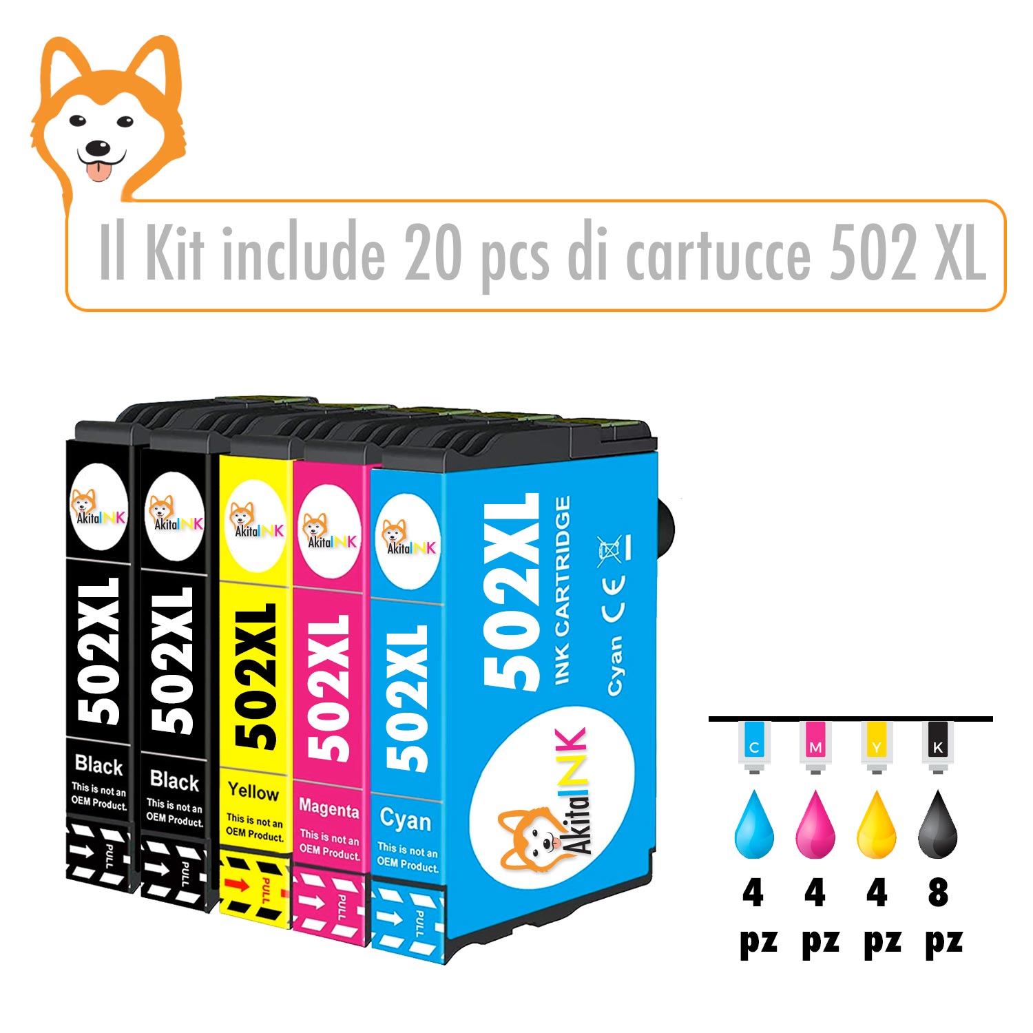 20 Cartucce Epson T502XL Compatibili per 502 XL qualita' premium 600 pagine foto 3