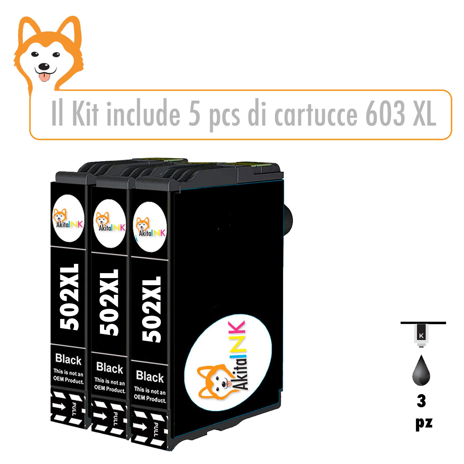 3 Cartucce Epson T502XL Compatibili per 502 XL qualita' premium 600 pagine foto 3