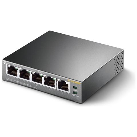 SWITCH TP-LINK TL-SG1005P - 5 PORTE 10/100/1000 CON 4PT POE foto 2