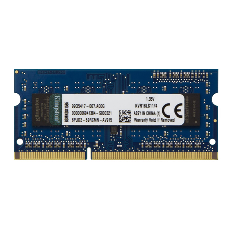 SO-DIMM KINGSTON KVR16LS11/4 - 4GB PC1600 DDR3 LOW VOLTAGE 1.35V foto 2