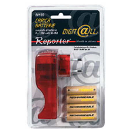 REPORTER - Carica batterie 80967 per batterie litio e stilo