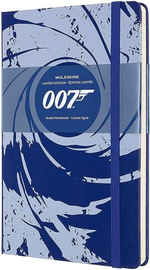 Moleskine Taccuino a Righe James Bond Cop. Rigida 13x21cm Blu foto 2