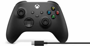 Microsoft Xbox Serie X/S Controller Black + Cavo W10 foto 2