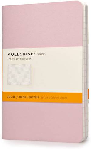 Moleskine Quaderno large a righe Rosa Pastello Set da 3 foto 2